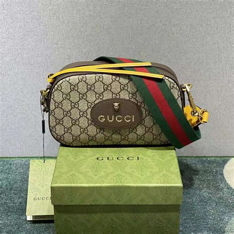 gucci gg supreme canvas crossbody bag|gucci neo vintage crossbody bag.